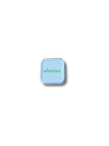 White mint tin/green logo